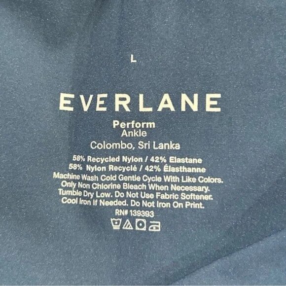 Everlane The Perform Legging in Deep Aegean Blue Large Ankle - Picture 5 of 5